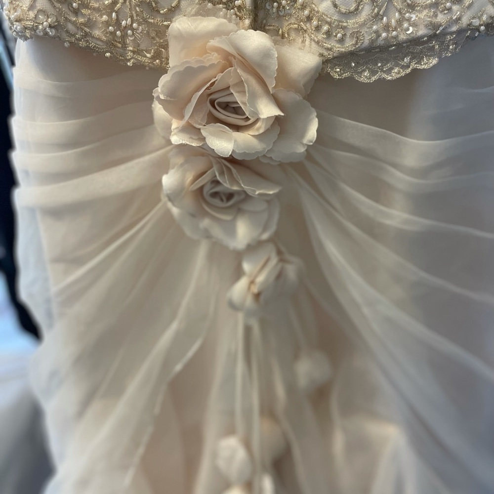 Wedding dress. I'm 5' 4.5 and 123 pounds.